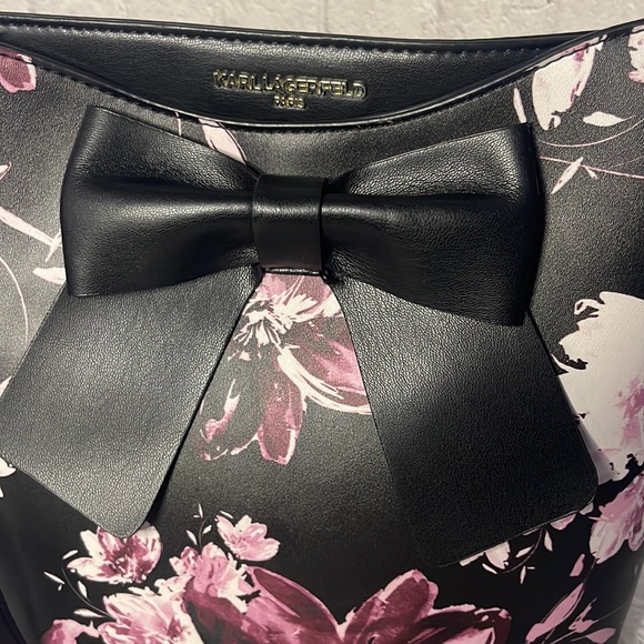 Karl Lagerfeld Floral Handbag - Picture 2 of 14